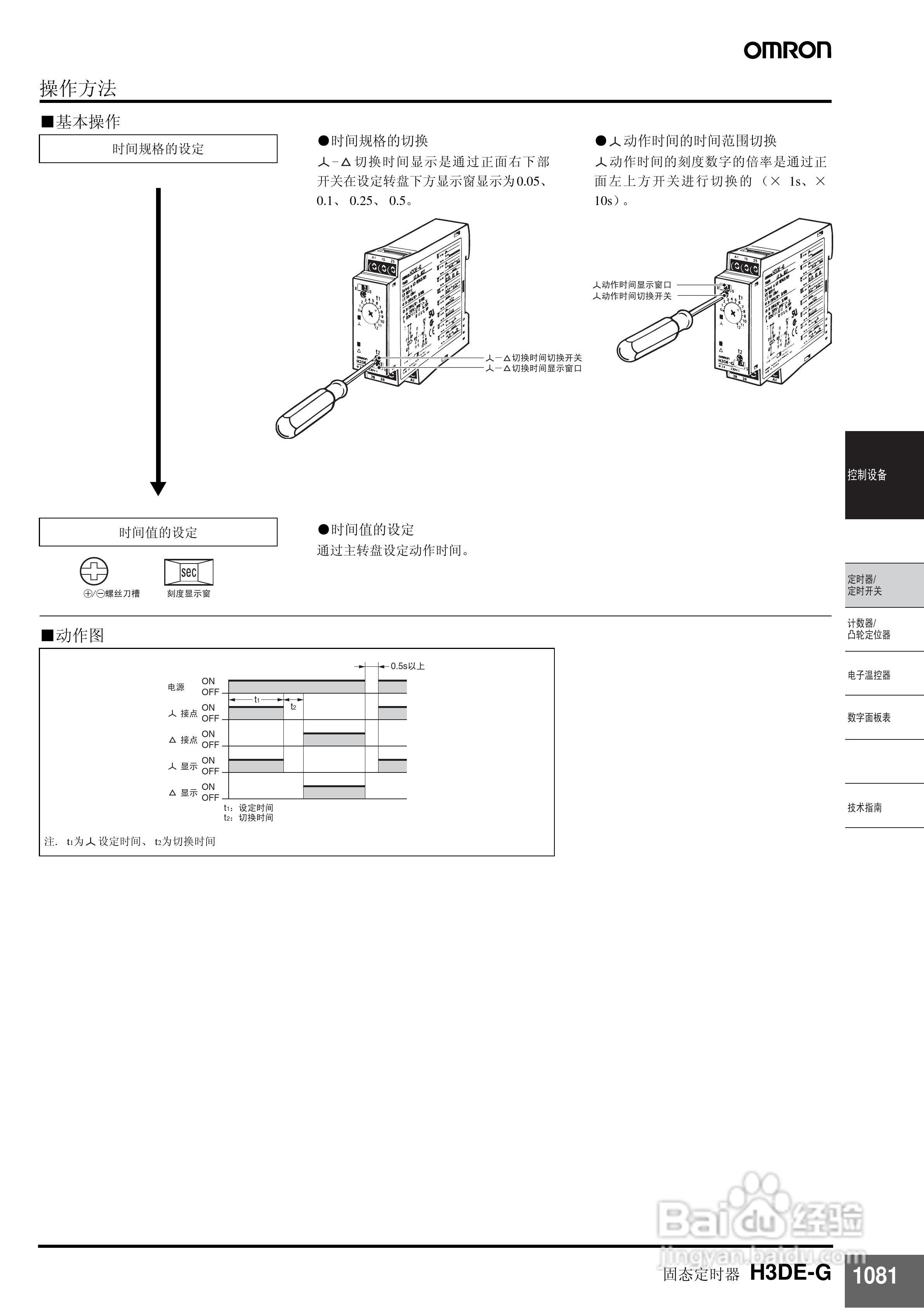 omron H3DE固态定时器说明书:[2]
