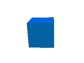 ulead cool 3d中给正方体添加蓝色旋转特效