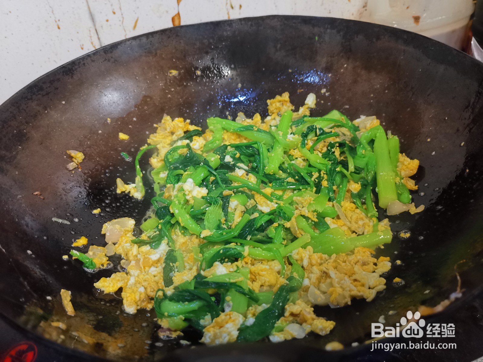 油菜炒面的做法