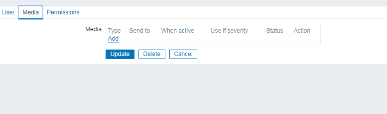 如何在zabbix中增加用户媒体？