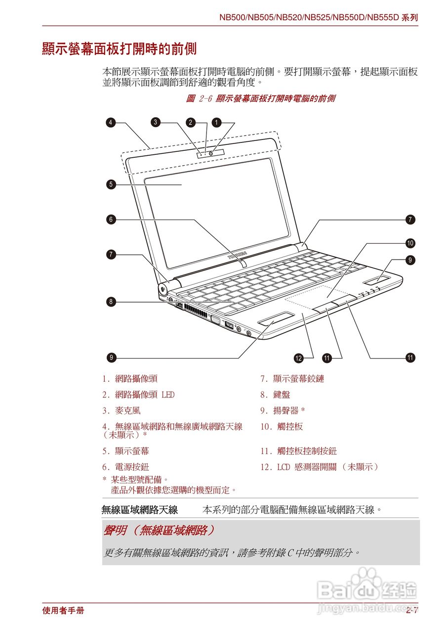 东芝NB500笔记本电脑使用说明书:[3]