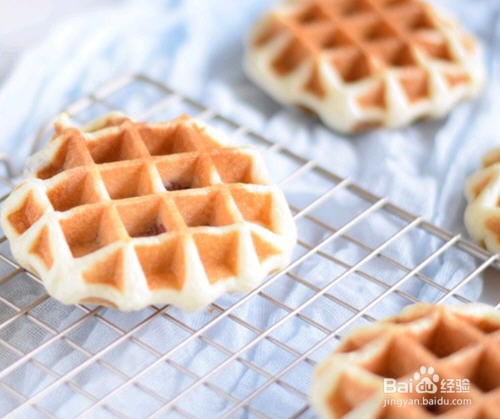 豆沙馅的华芙饼的做法