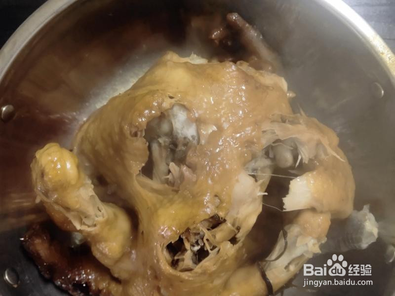 葱香酱油鸡高压锅版的做法