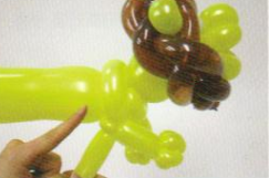 魔法气球造型系列之卡通气球狮子(下)