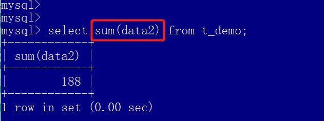 mysql怎么用sql语句求某一列的和