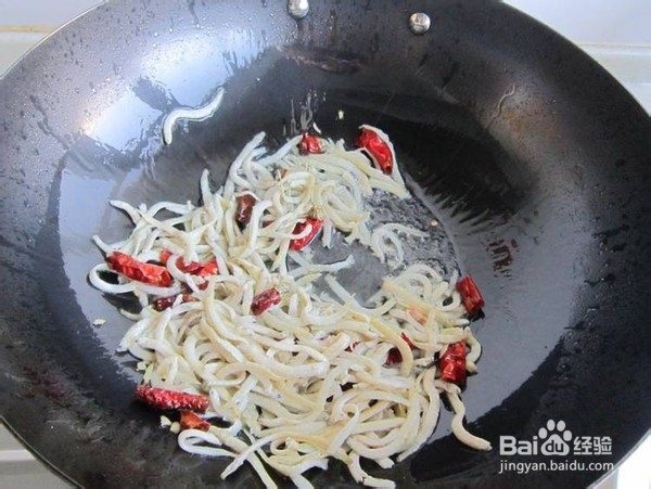 韭菜炒银鱼的做法