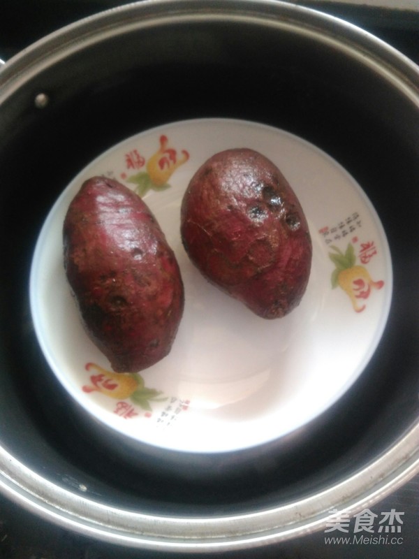 紫薯花生酥的做法