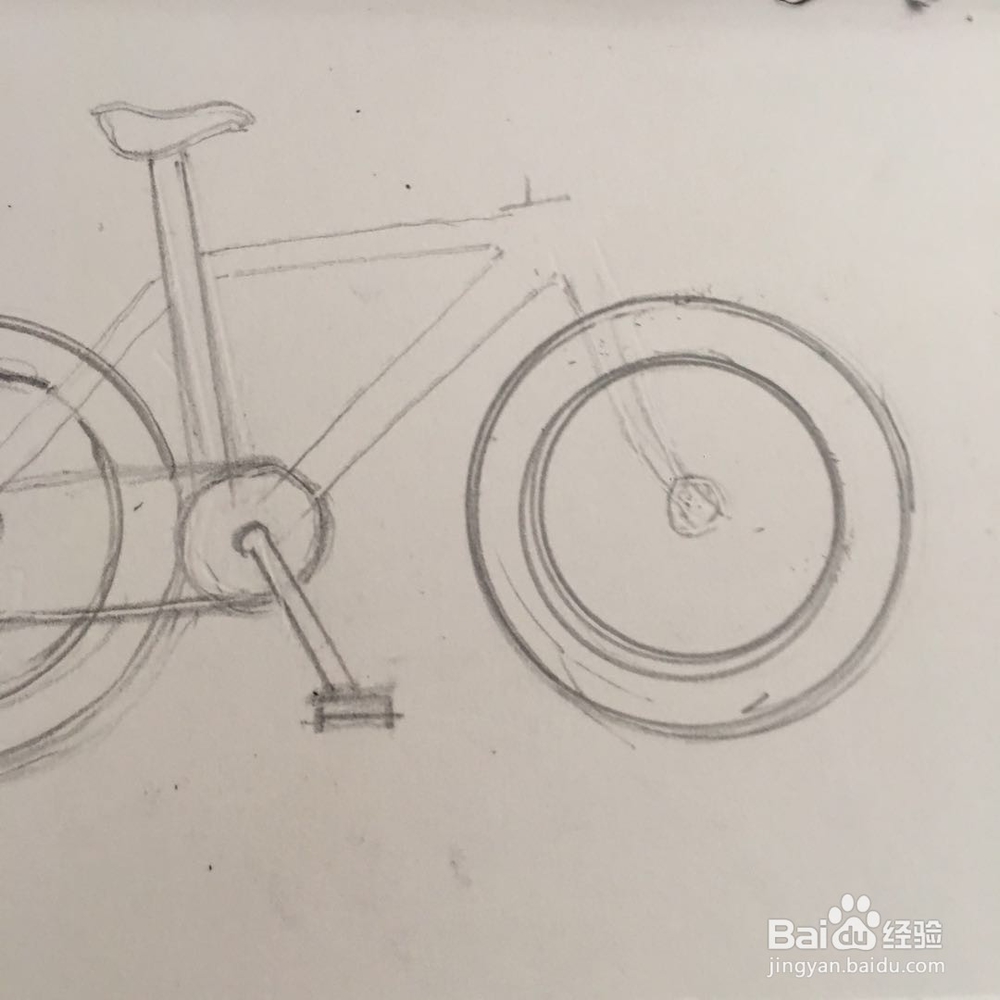 山地车的简笔画怎么画