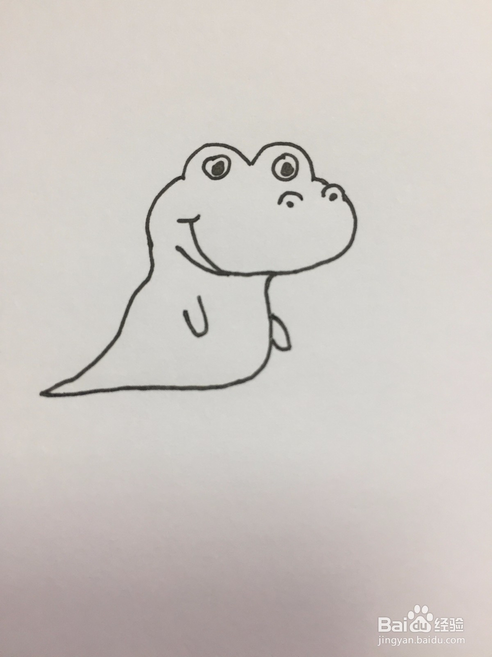 鳄鱼的简单画法
