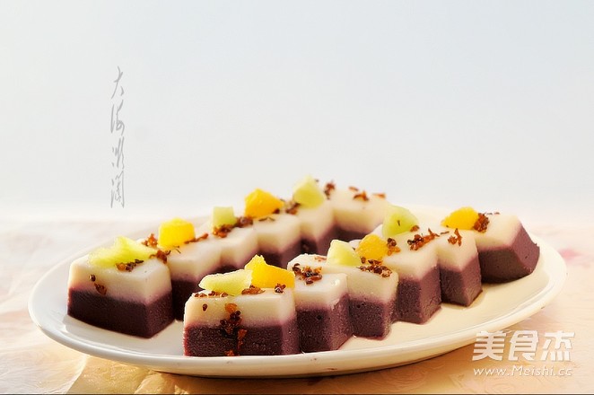 山药紫薯桂花糕
