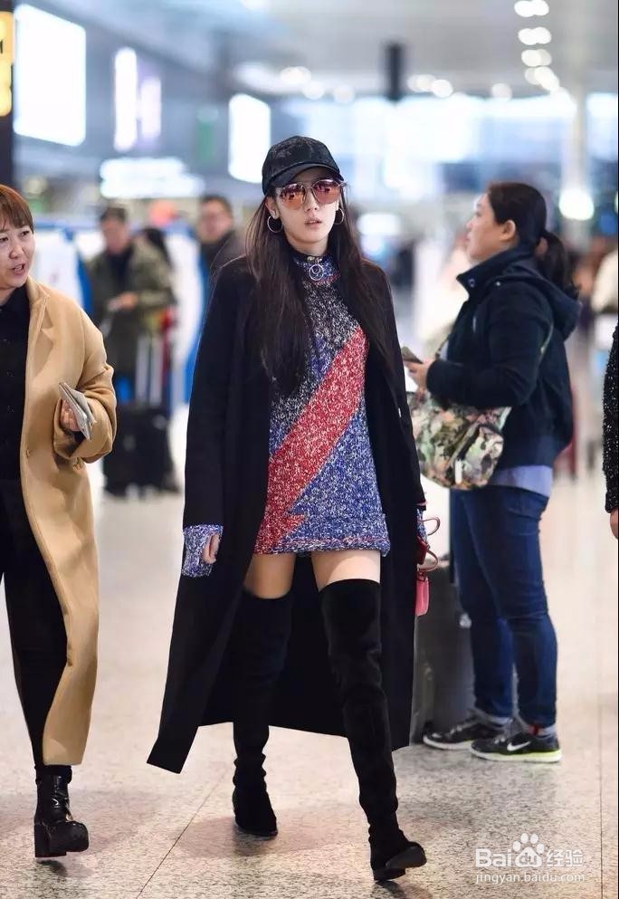 最火的长毛衣+过膝靴？