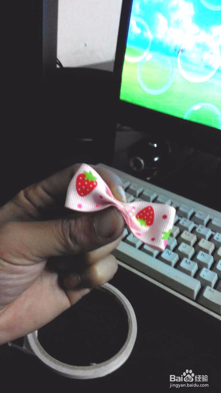 儿童头饰蝴蝶结手工diy