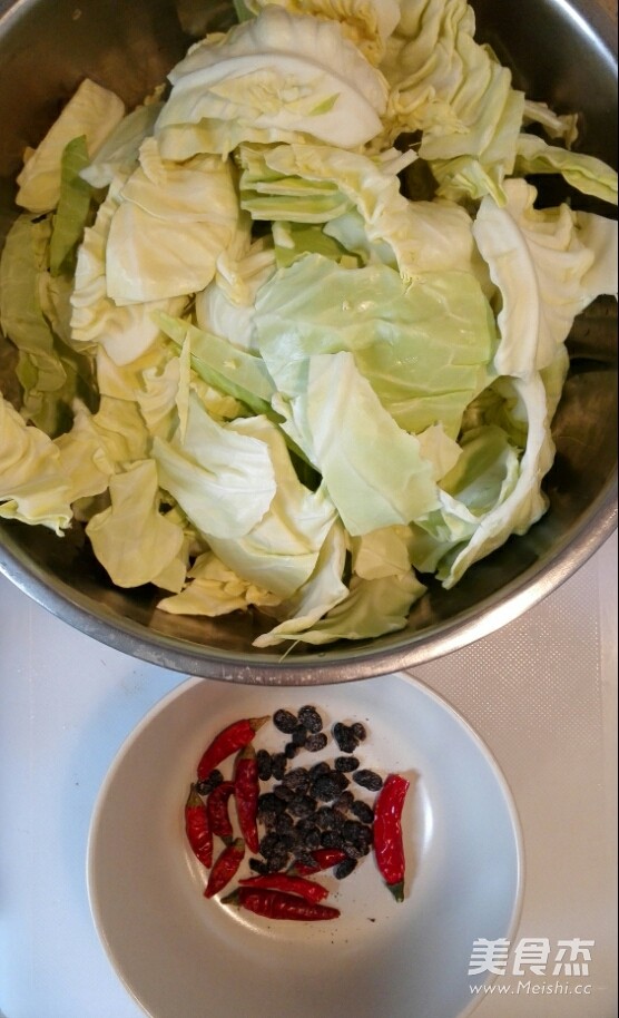 豆豉手撕包菜