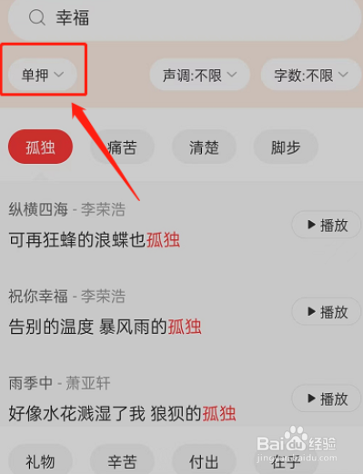网易云音乐歌词押韵助手在哪