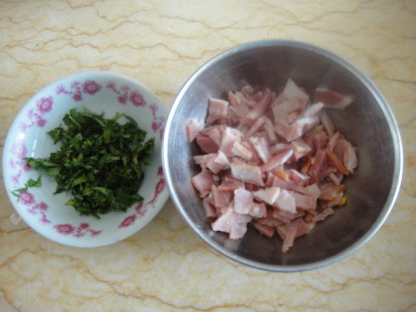 培根罗勒芝士面包