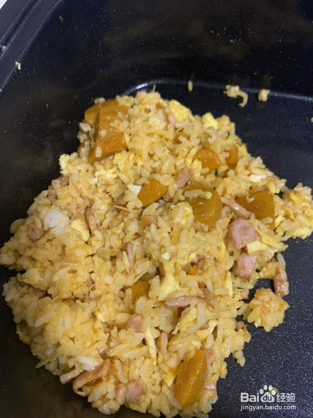 一口销魂的南瓜培根蛋炒饭