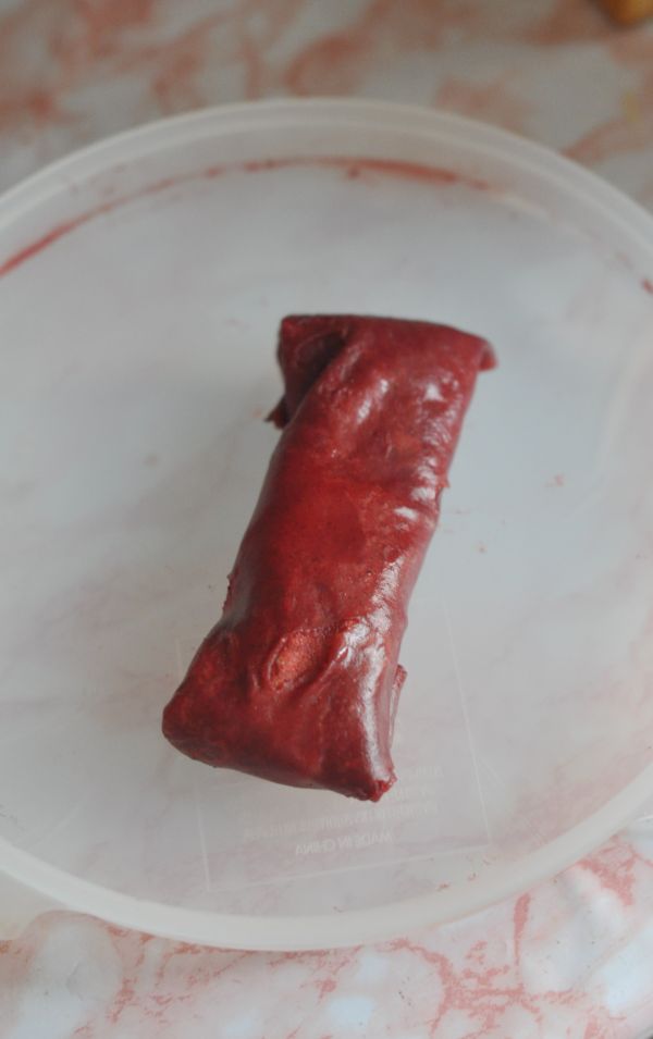 虾仁红米肠粉卷