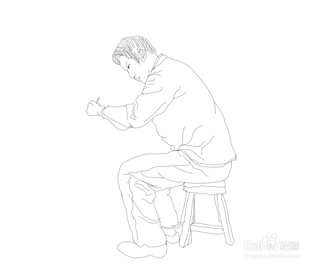 李保国简笔画如何画