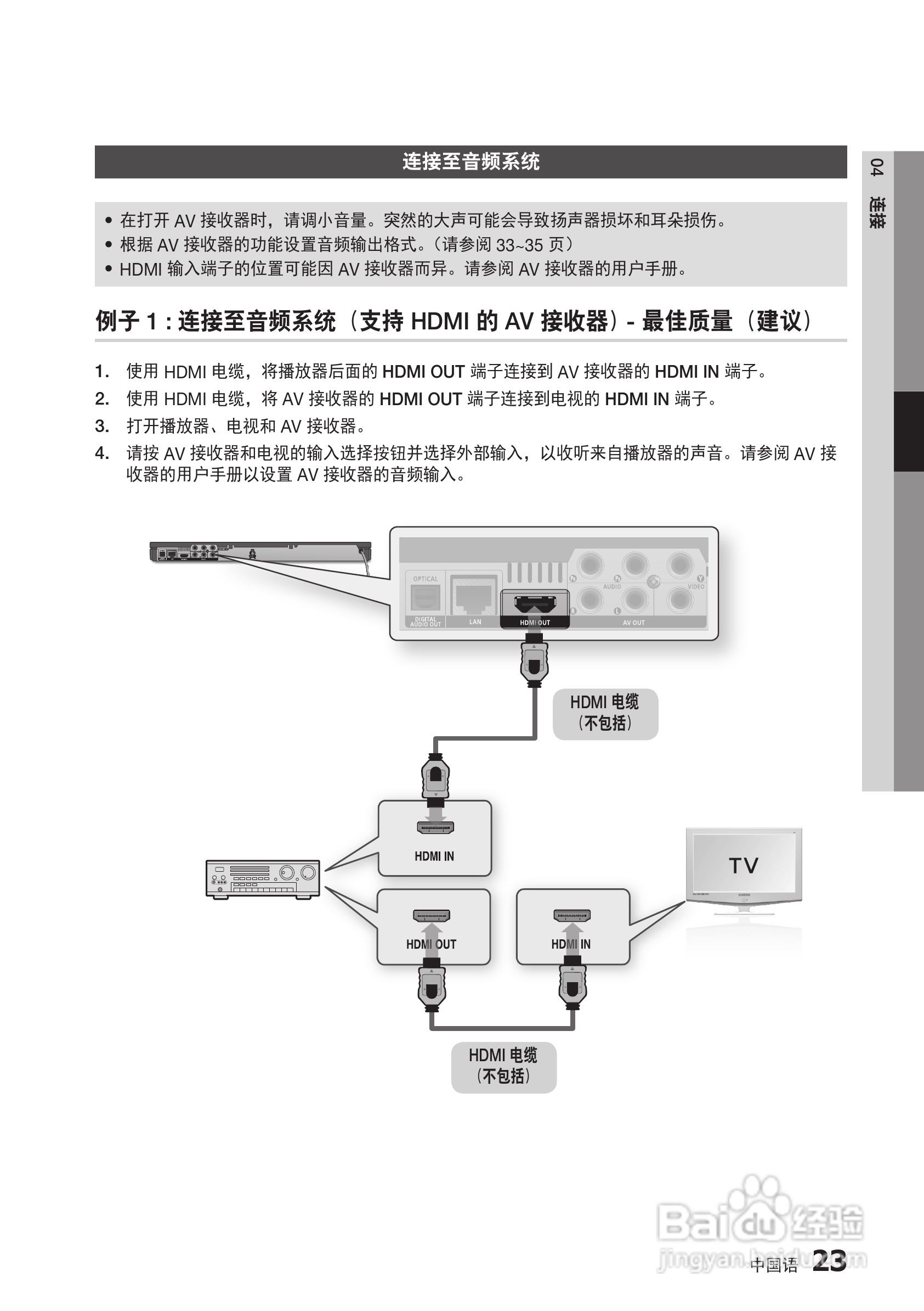 三星BD-D6500高清播放机使用说明书:[10]