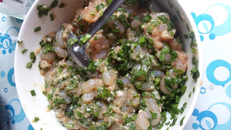 好吃的家乡美食,韭菜虾仁肉饺子好吃到尖叫