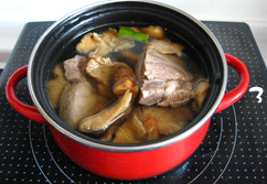小白菜牛肉蘑菇汤