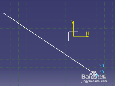 CATIA v5 草图如何将线段延长至指定直线