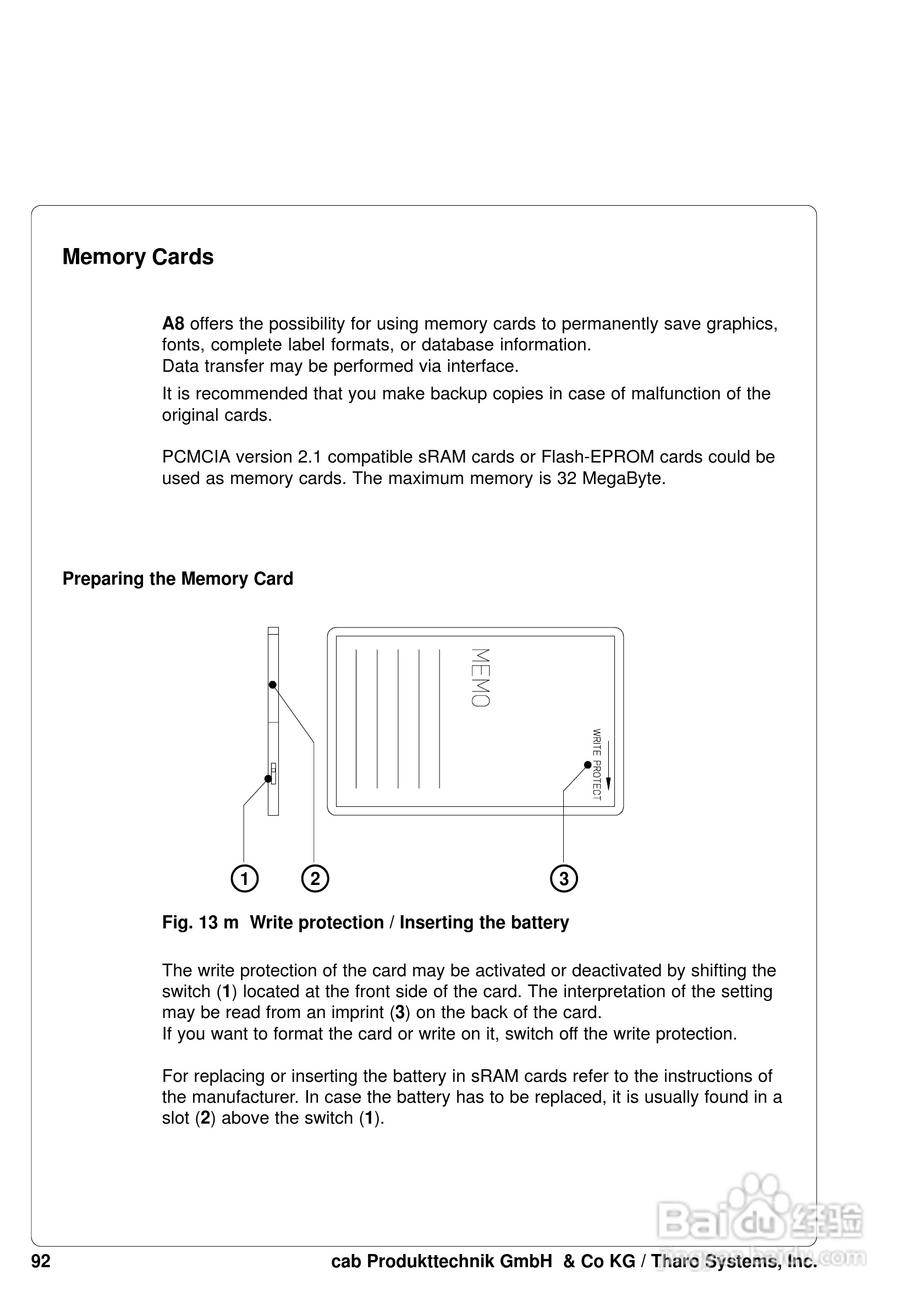 cab A8200打印机使用说明书:[10]