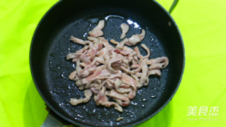 干煸肉丝杏鲍菇