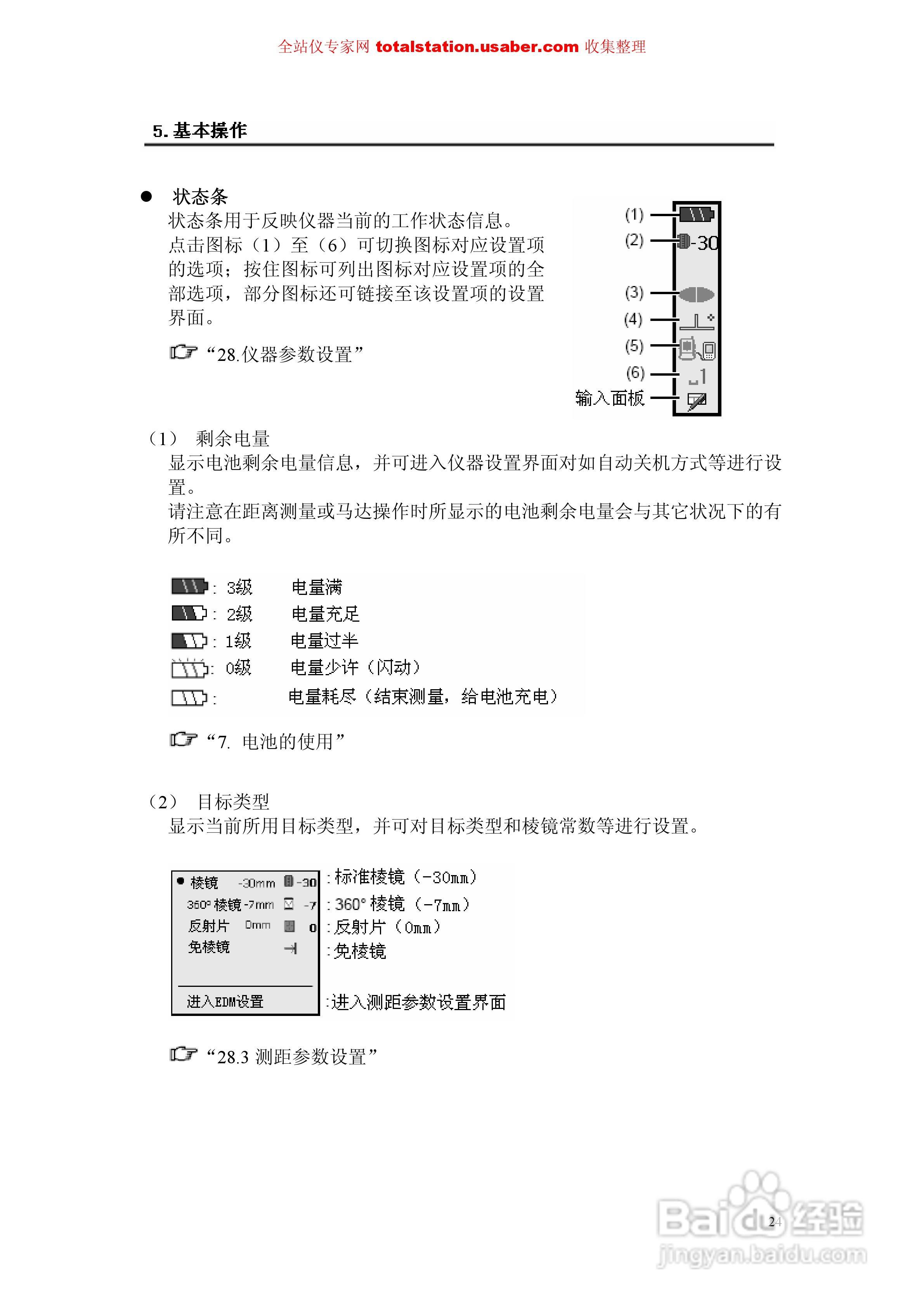 索佳SET1X电子全站仪使用说明书:[4]