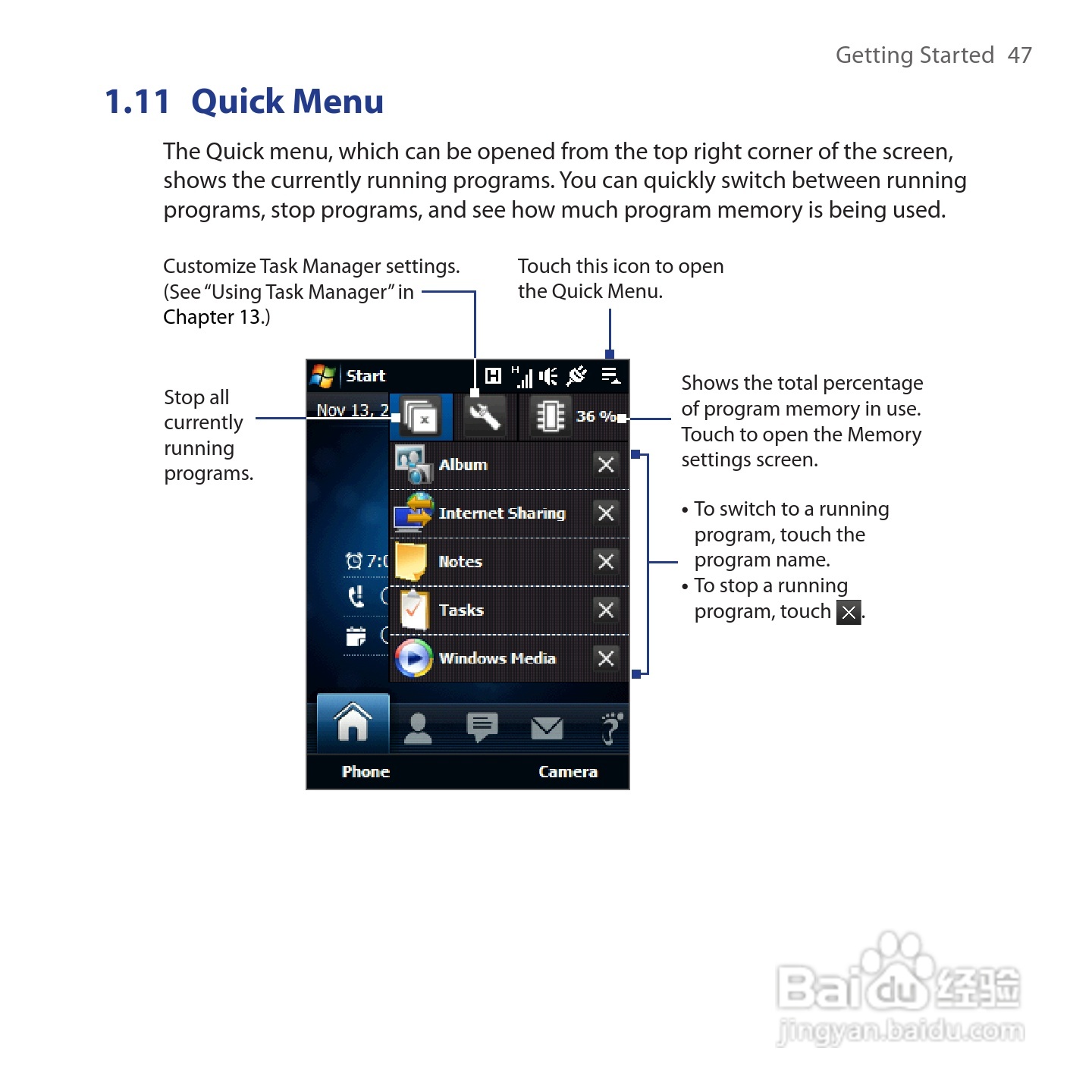 HTC Touch Cruise手机说明书:[5]