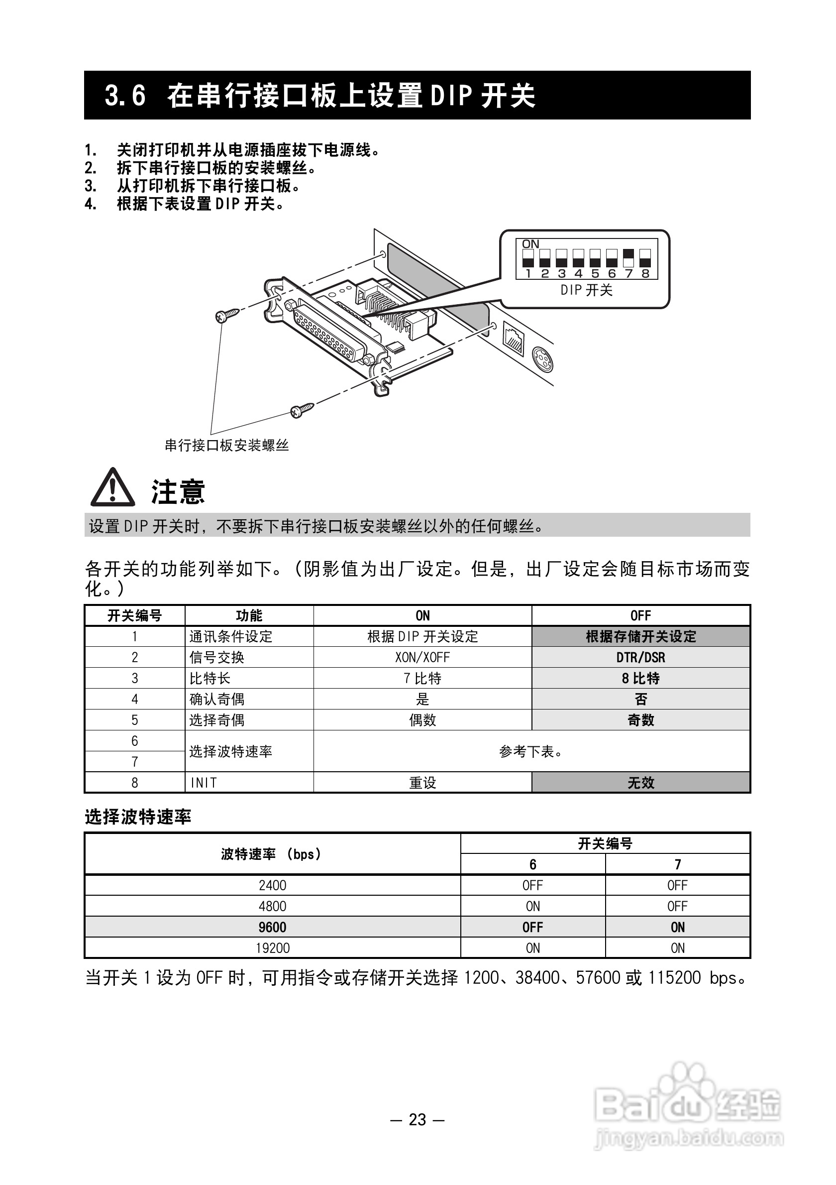 CITIZEN 热敏打印机model ct-s601 用户手册:[3]