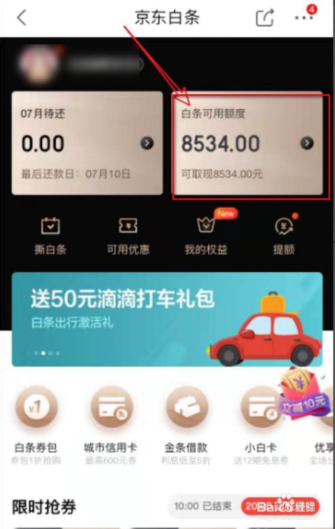 如何在京东白条上借钱