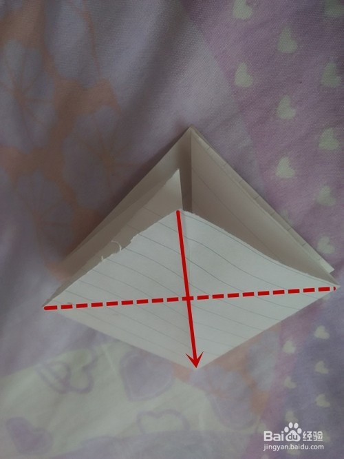 漂亮纸篮子的折法