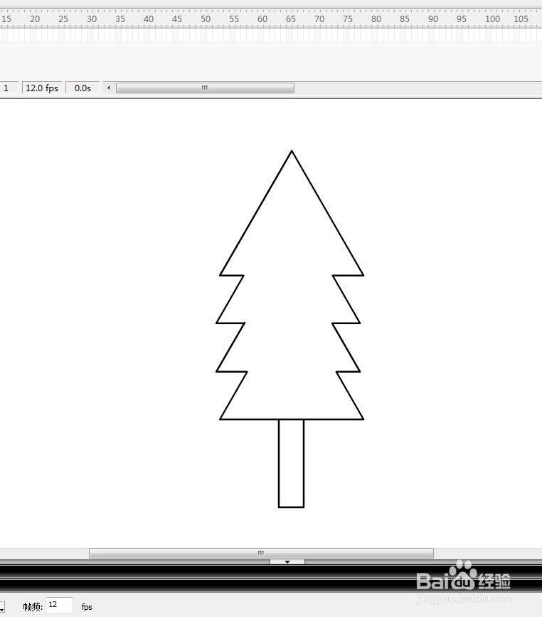 如何用Flash绘制一棵松树教程