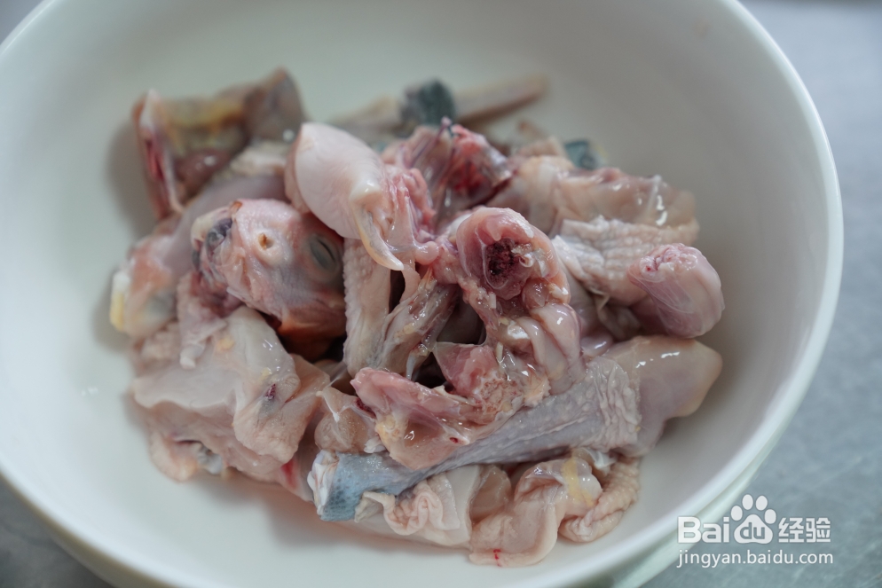 不费事做小鸡粉皮