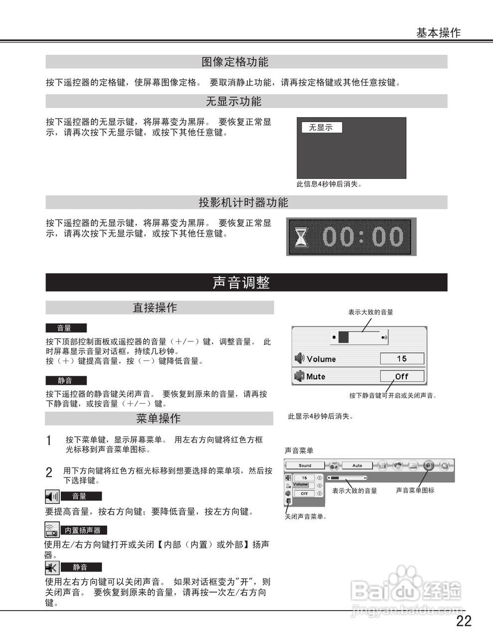 EIKI爱其 LC-X60投影机说明书:[3]