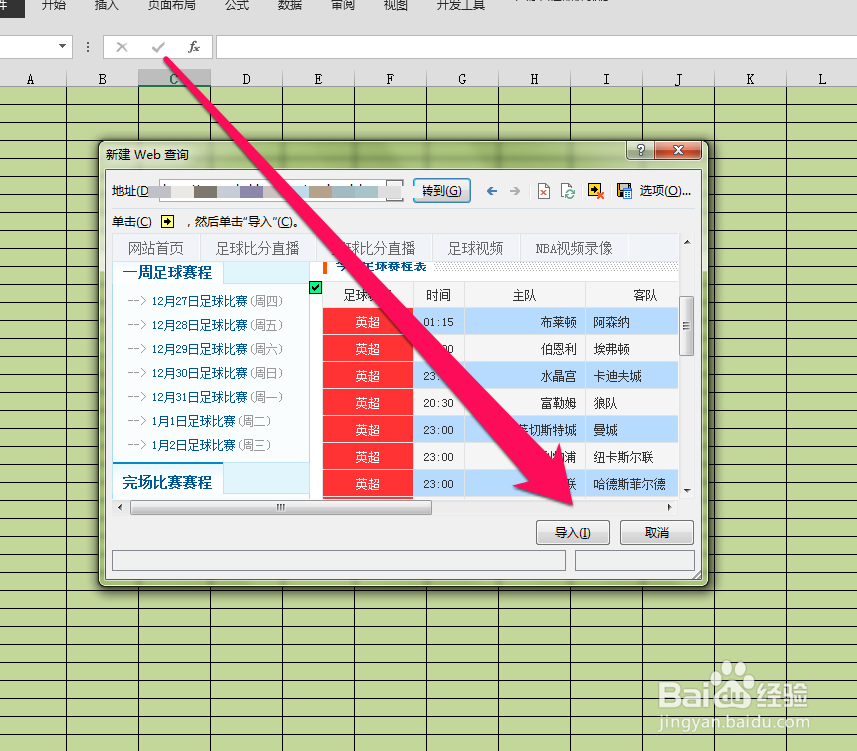 怎样在excel中插入web数据