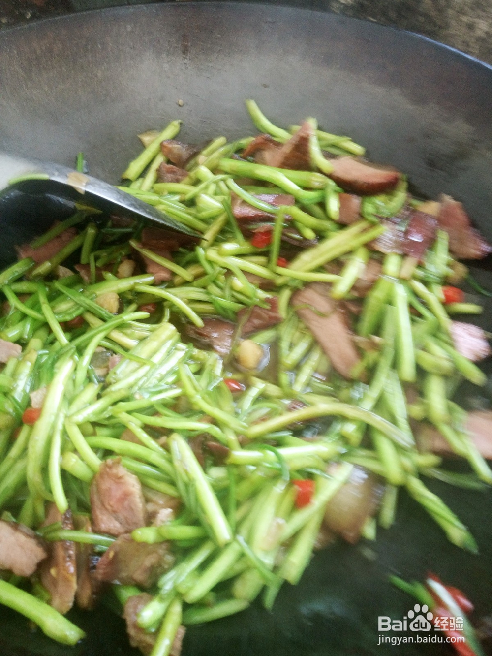 家常菜-藜蒿炒腊肉