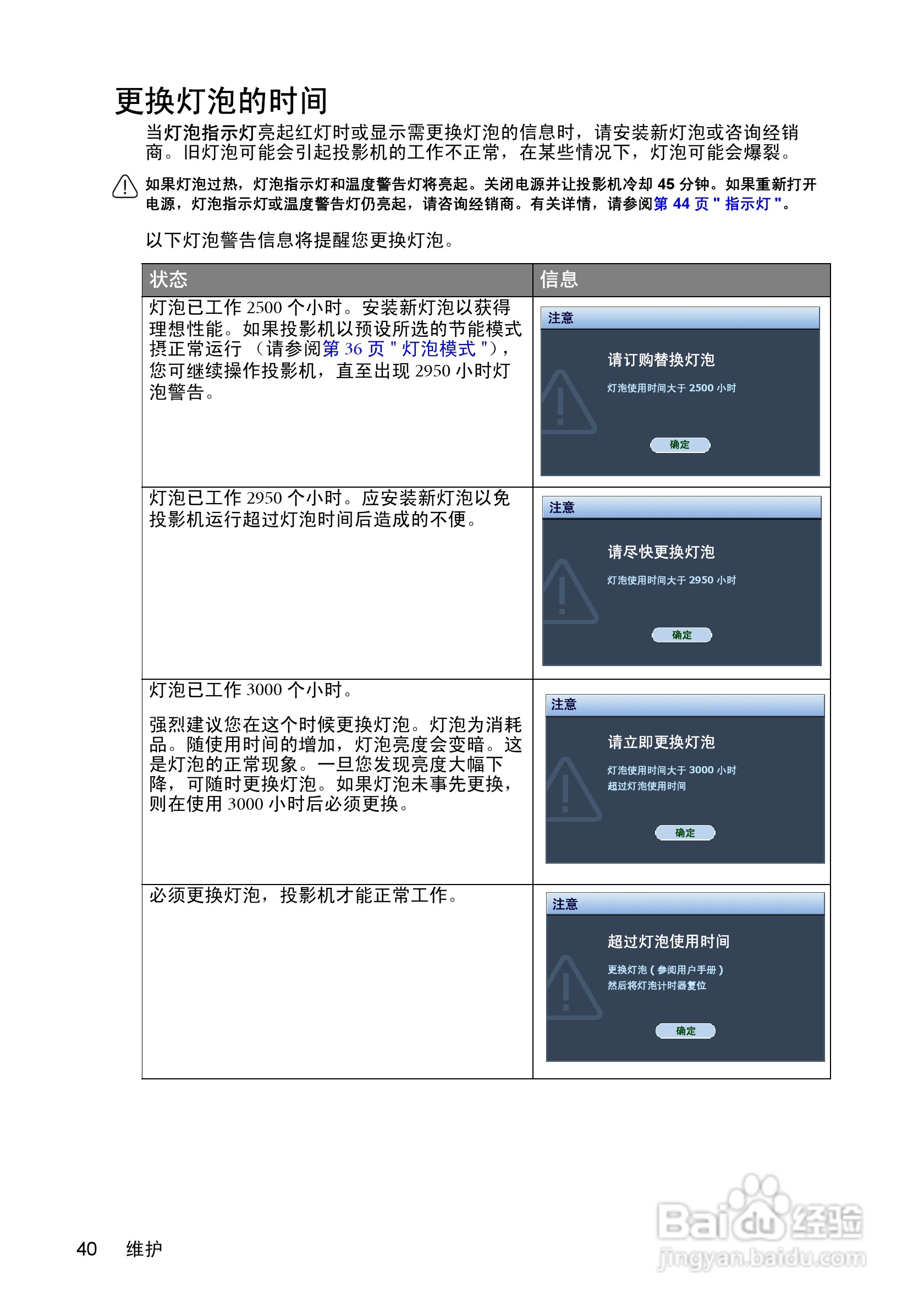 明基W550投影机使用说明书:[4]