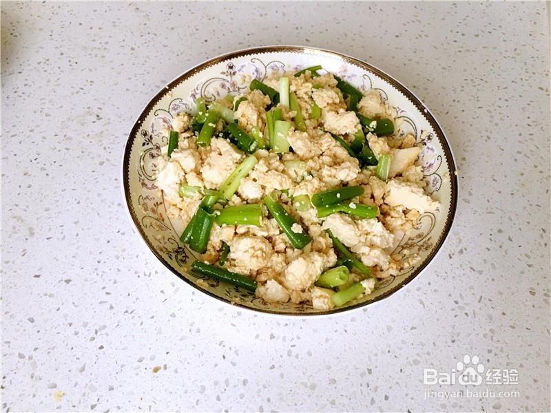 家中美味凉菜—小葱拌豆腐