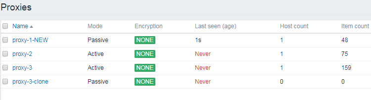 如何在zabbix中删除代理？