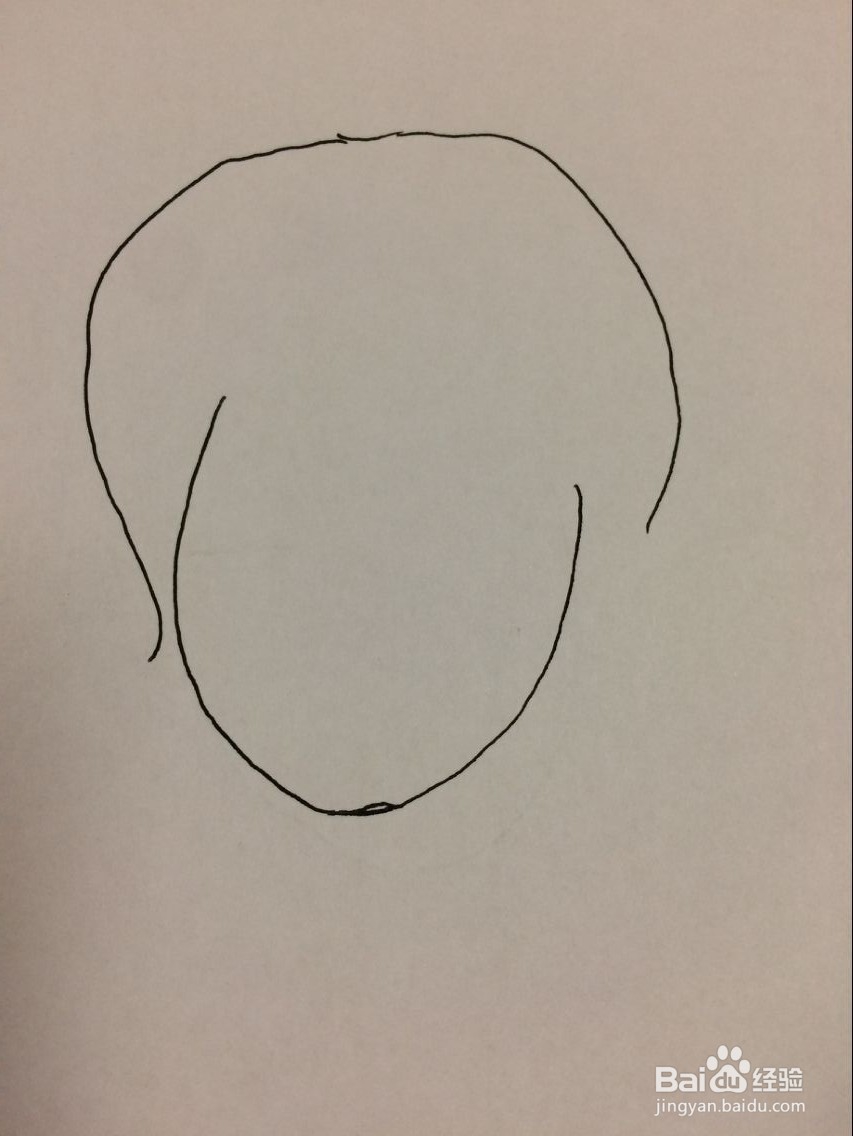 年轻妈妈头像简笔画法