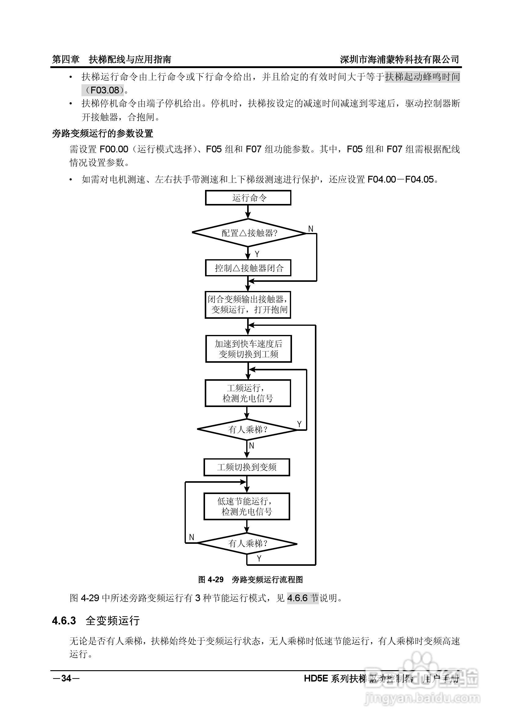 海浦蒙特HD5E-4T037扶梯专用驱动控制器用户手册:[5]