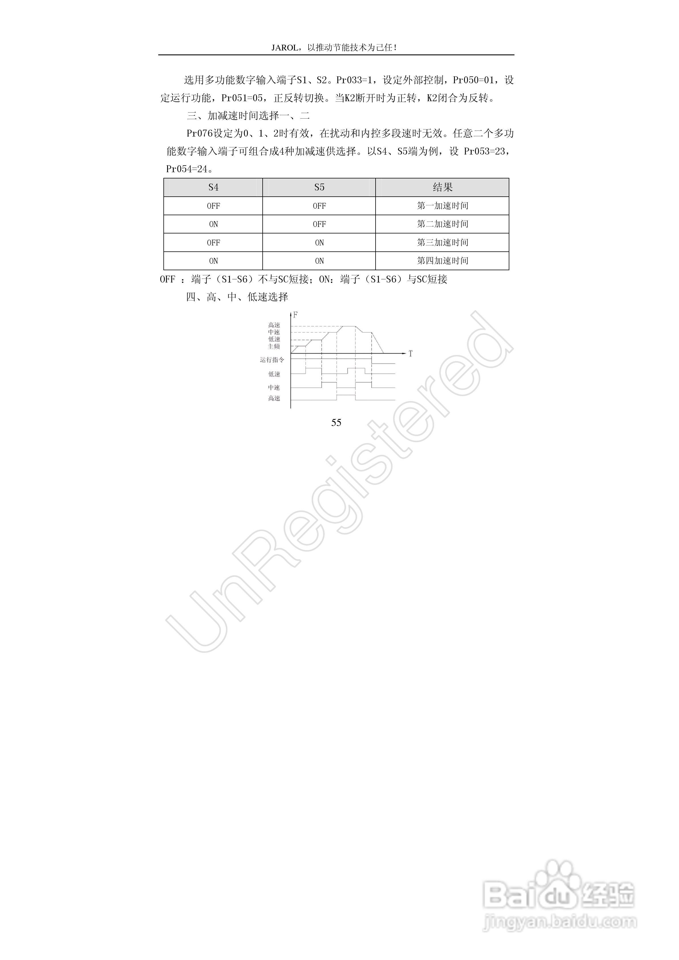 佳乐JR7000-315G-4-1090变频器使用说明书:[6]