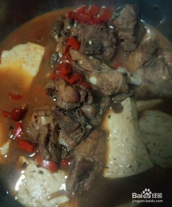 排骨炖豆腐的做法