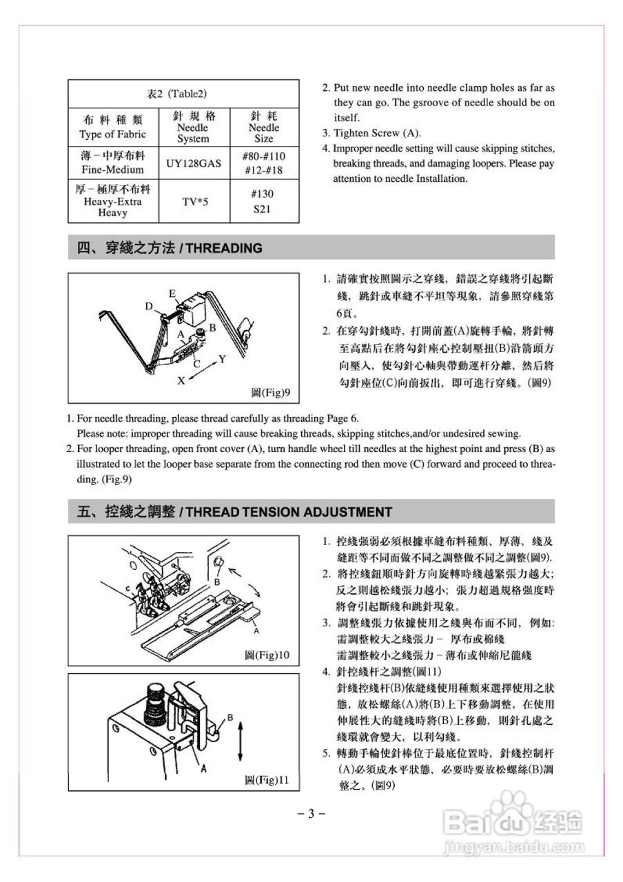 JK-8008HF型多针缝纫机使用说明:[1]