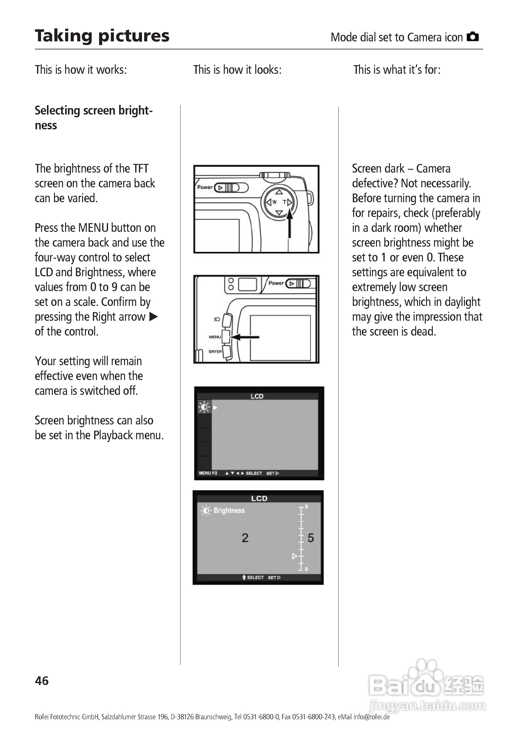 Rollei d41 com型数码相机说明书:[5]