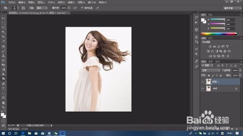 PS如何简要抠头发丝