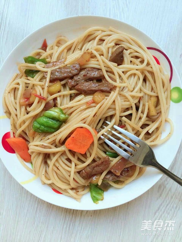 黑椒牛柳烩意面