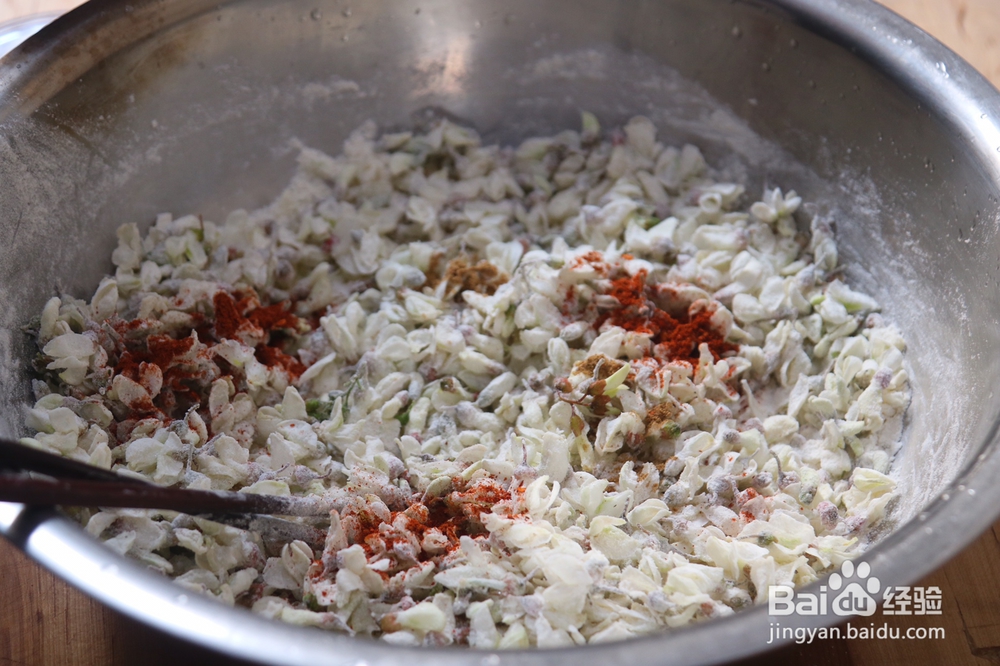 心心念念的洋槐花麦饭